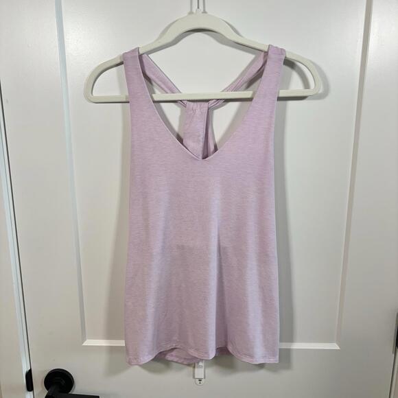 ATHLETA Pale Pink Cross Back Athletic Tank Size Medium - Picture 1 of 3